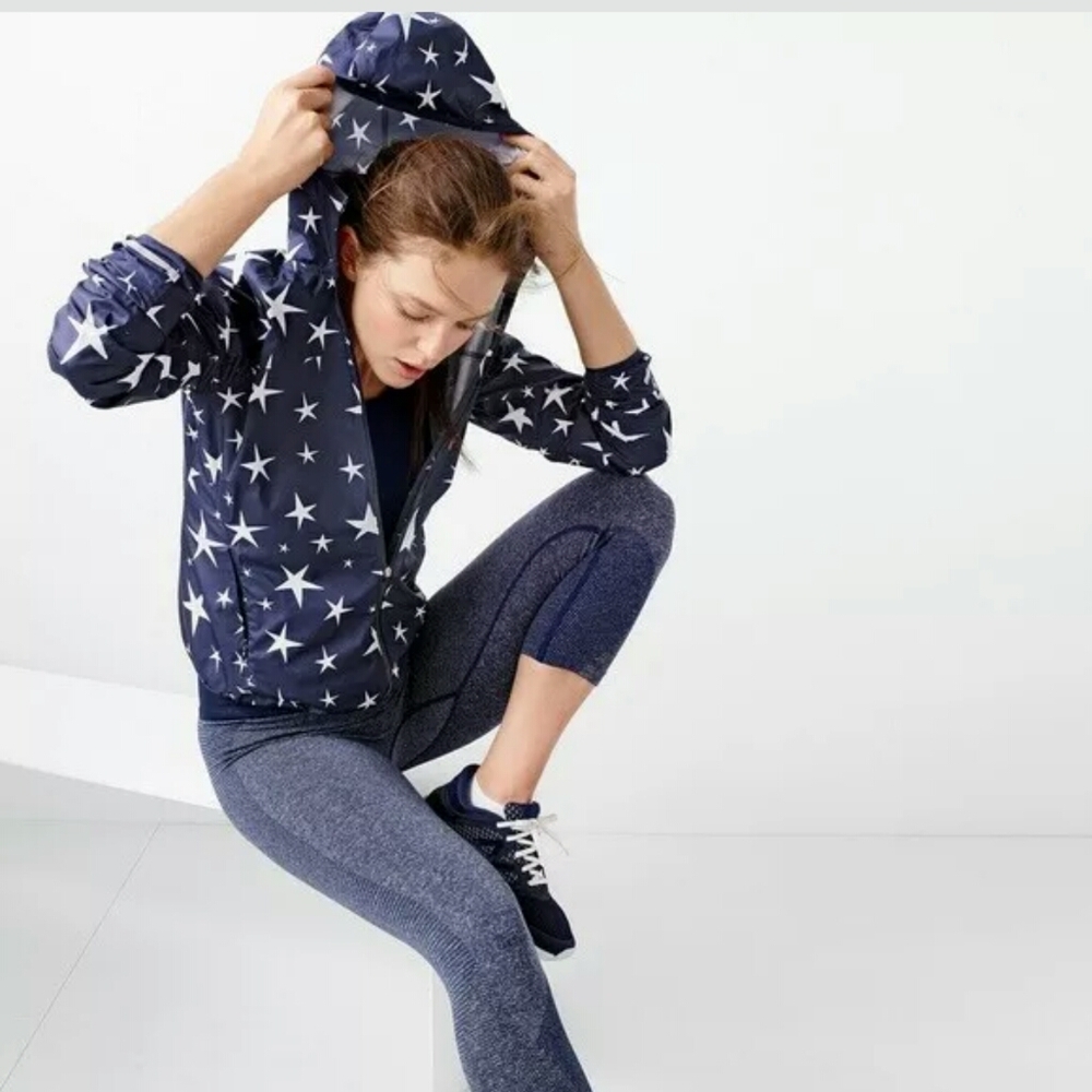 NEW J.Crew X New Balance Star Hooded Windbreaker S